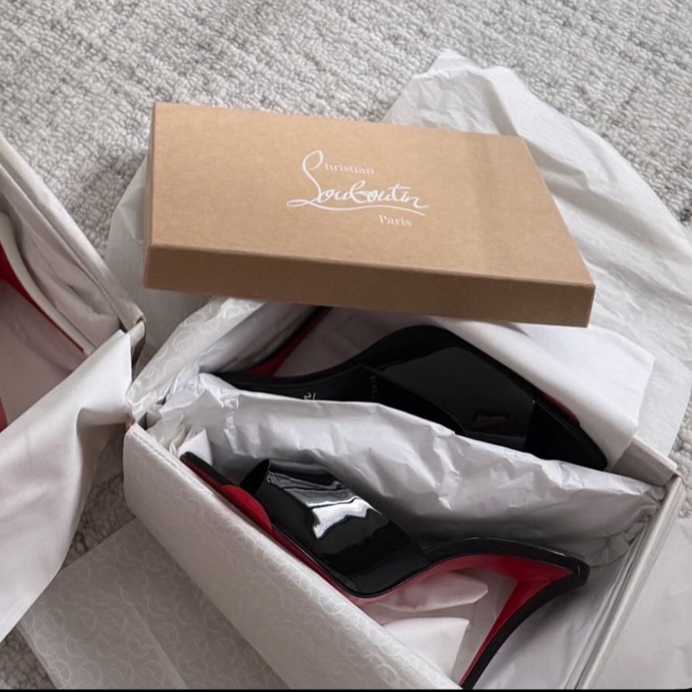 Christian Louboutin Black Patent Leather Miss Z
